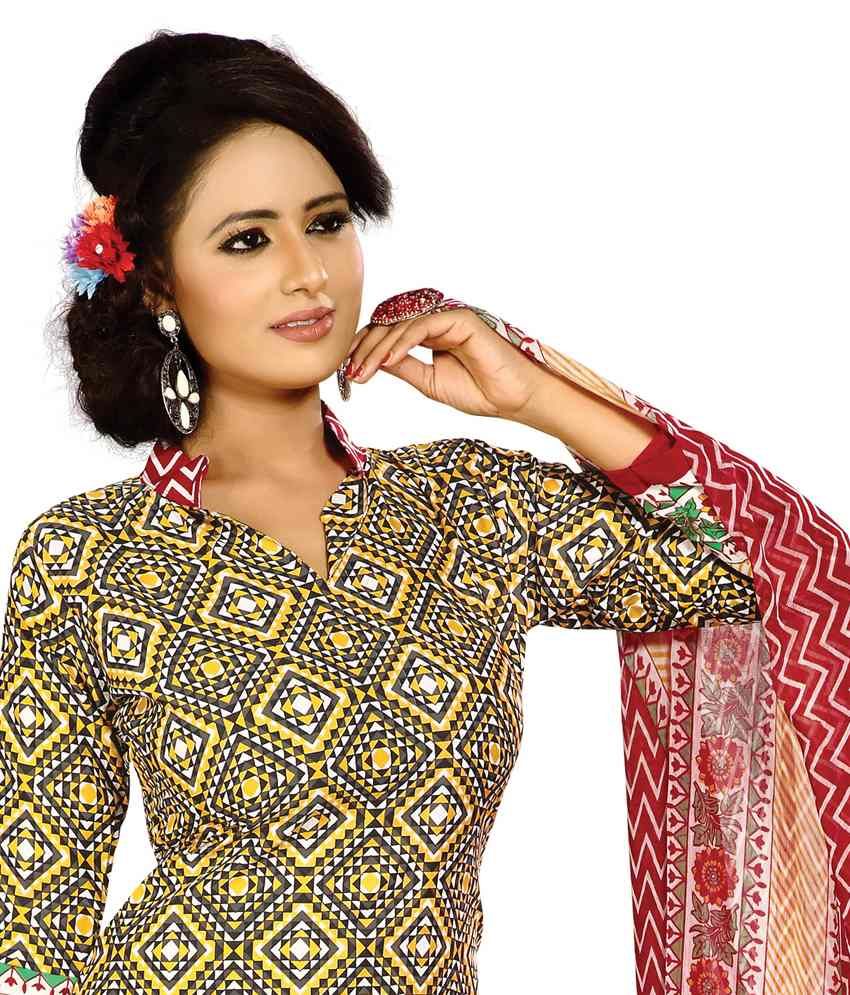 salwar top material
