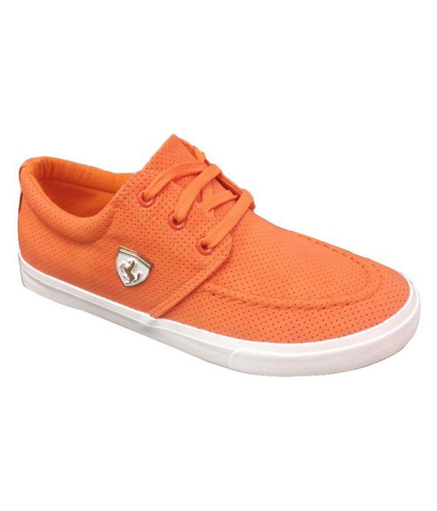 orange party shoes