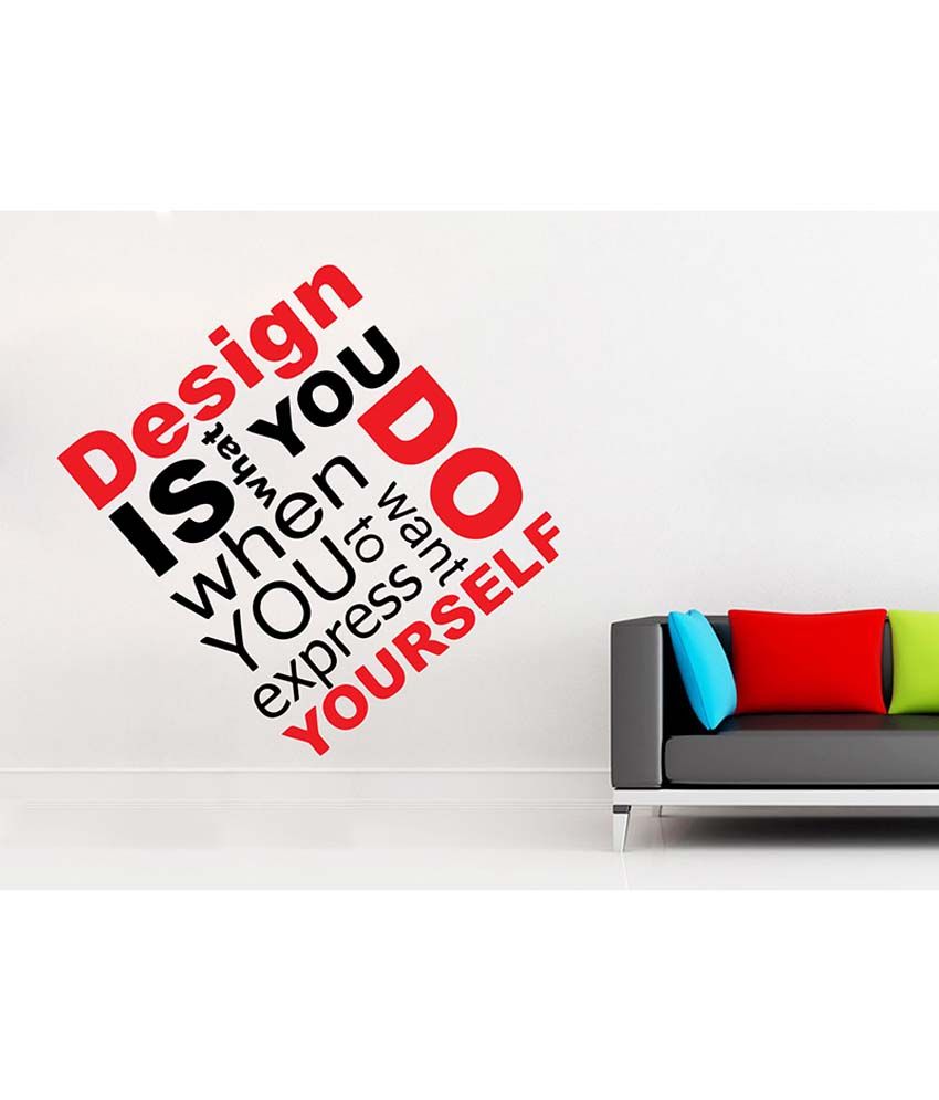 Wallskart Design is What You Do Quote Vinyl Wall Stickers Buy