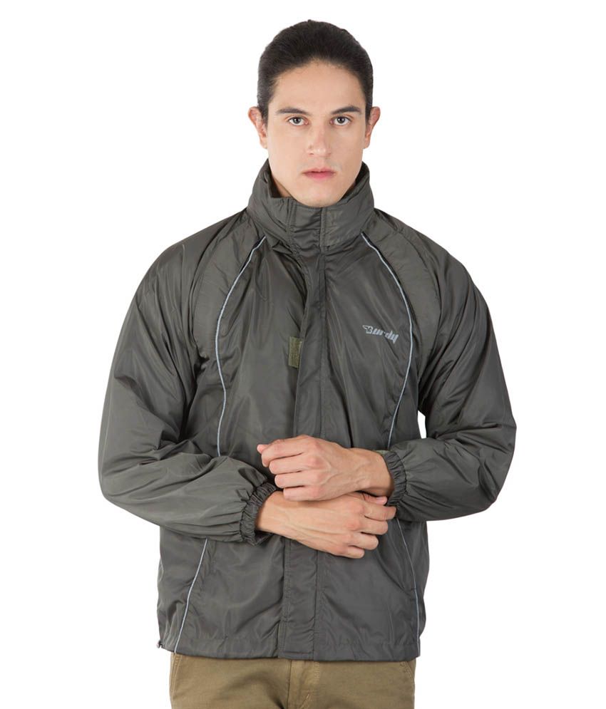 Burdy Grey Nylon Wind Cheaters Jacket - Buy Burdy Grey Nylon Wind ...