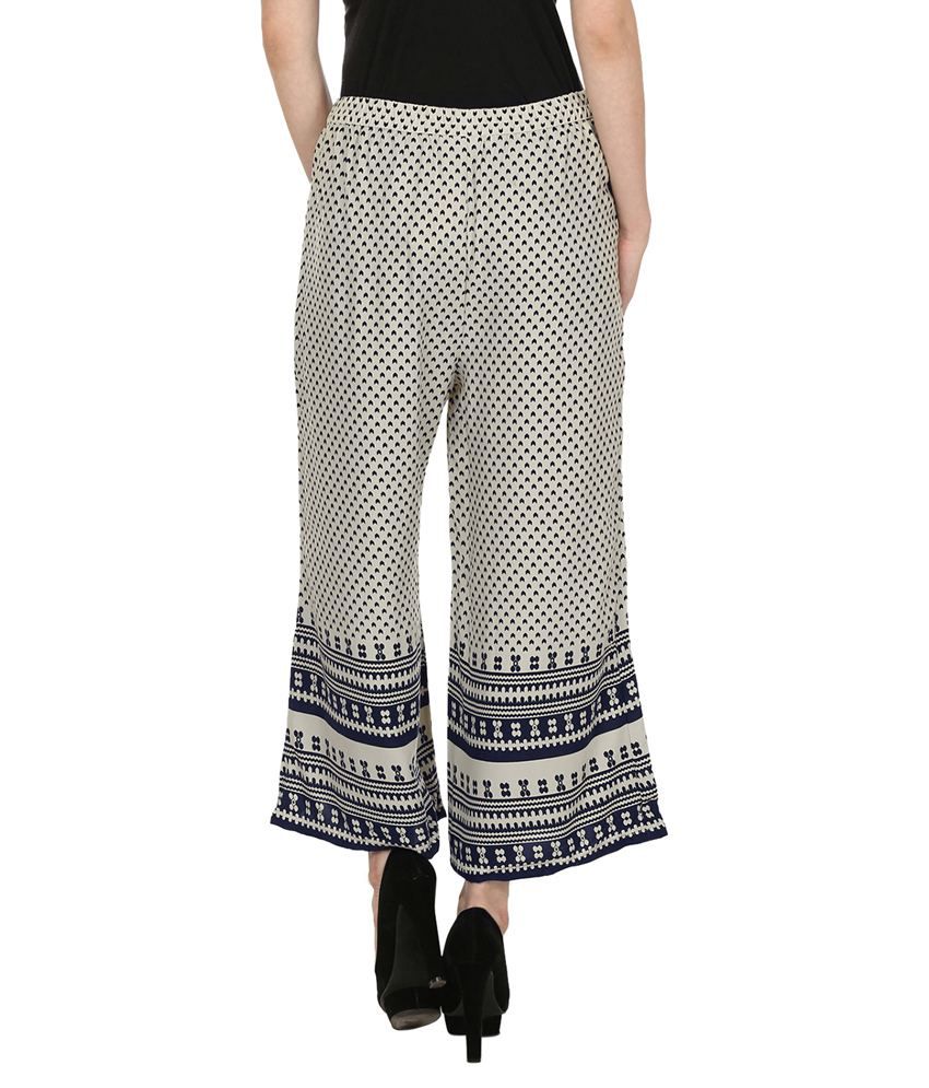 Buy Desi Chhokri Gray Palazzos Flaired Online at Best Prices in India ...