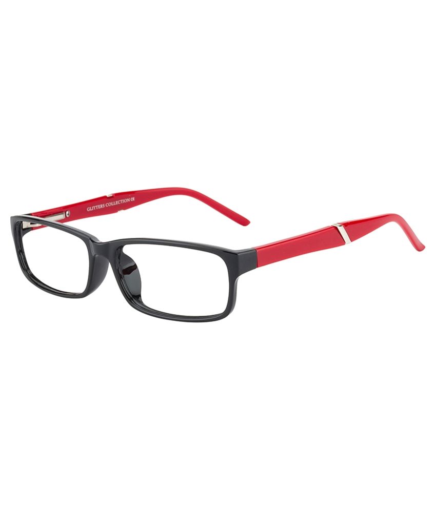 Glitters Red Rectangle Spectacle Frame WI1511C1-5 - Buy Glitters Red ...