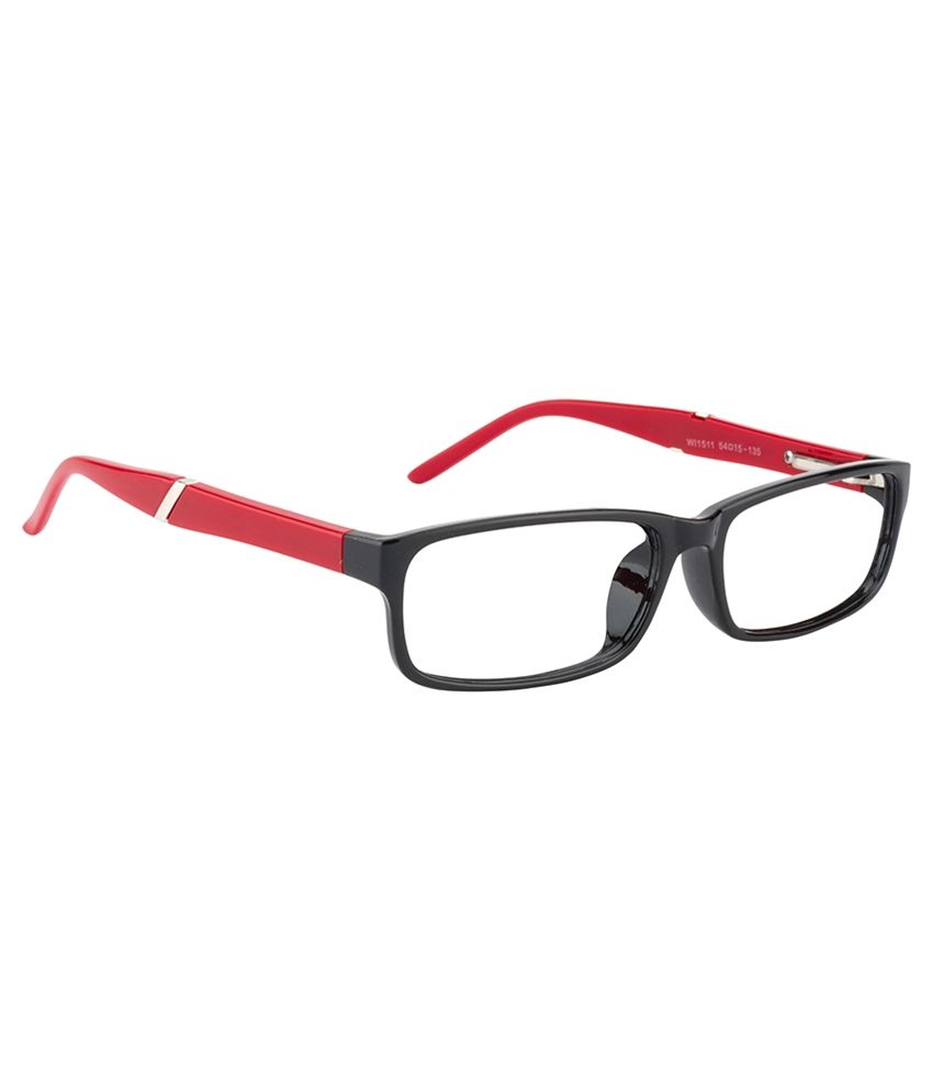 Glitters Red Rectangle Spectacle Frame WI1511C1-5 - Buy Glitters Red ...