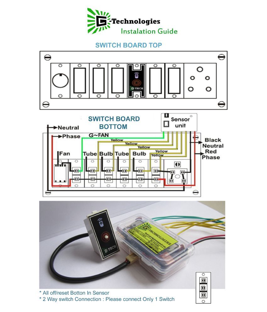 G Tech India Wireless Remote Controlled Switch For 5 Lights And G Tech India Wireless Remote Controlled Switch For 5 Lights And 2 Fans