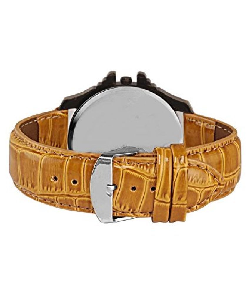 Asgard Brown Leather Analog Watch - Buy Asgard Brown Leather Analog