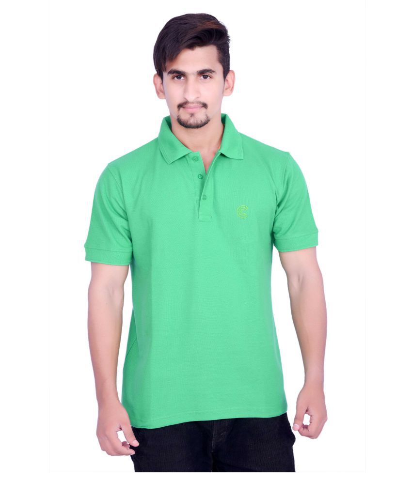 Cult Clothing Company Green Regular Fit Polo T Shirt - Buy Cult ...