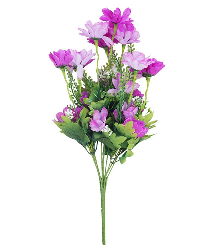 Indian Decor Company Purple Polypropylene Artificial Flower Stick: Buy ...