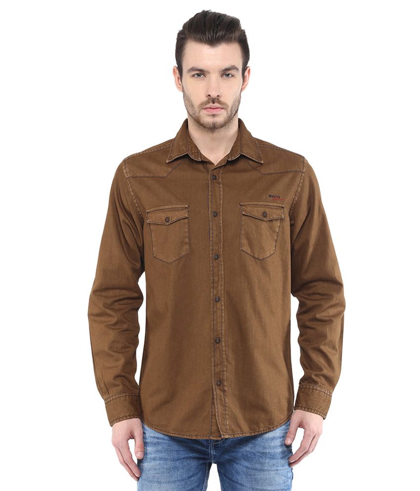 mufti brown shirt