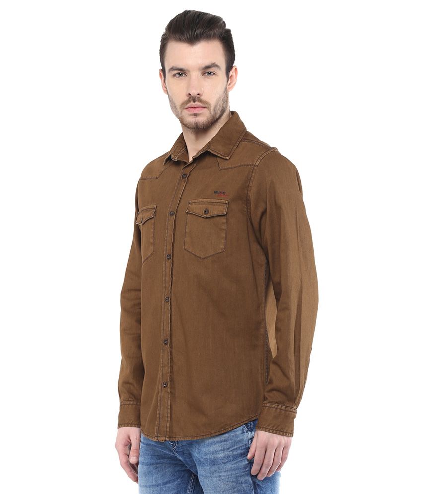 mufti brown shirt