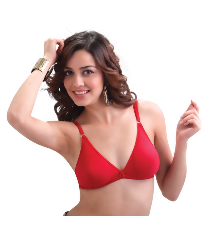 Buy Vstar Red Poly Cotton Bras Online At Best Prices In India Snapdeal