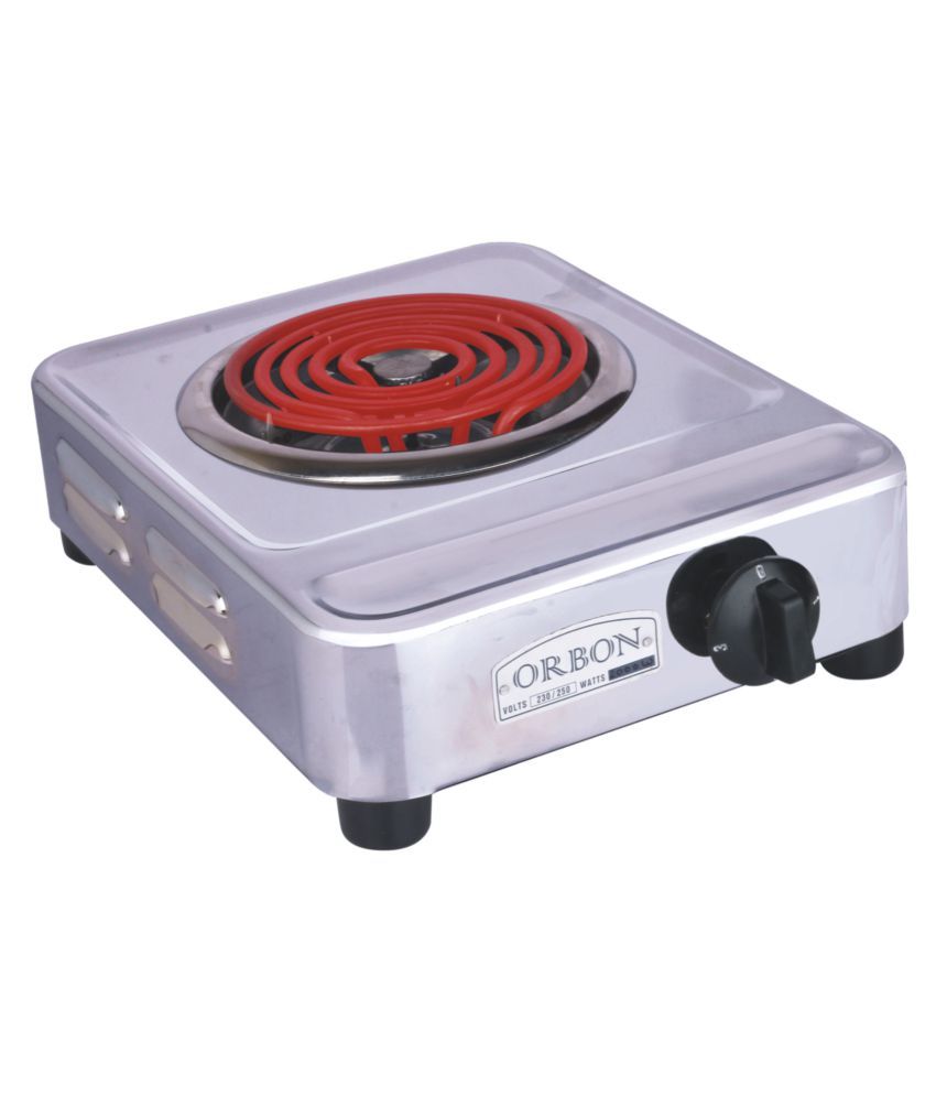 Orbon Silver 2000w 1 Burner Steel Manual Electric Stove Price In