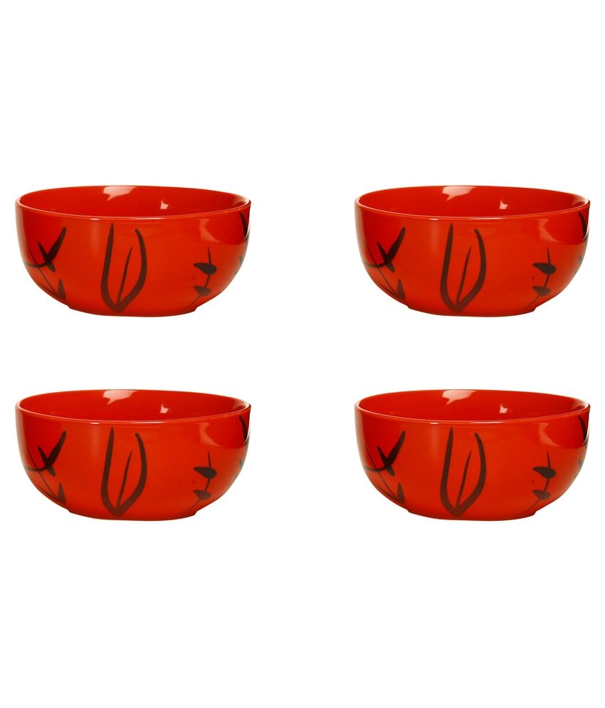 Caffeine Katori Soup Bowl Set of 4 Ceramic Dinner Set of 4 Pieces Buy Online at Best Price in