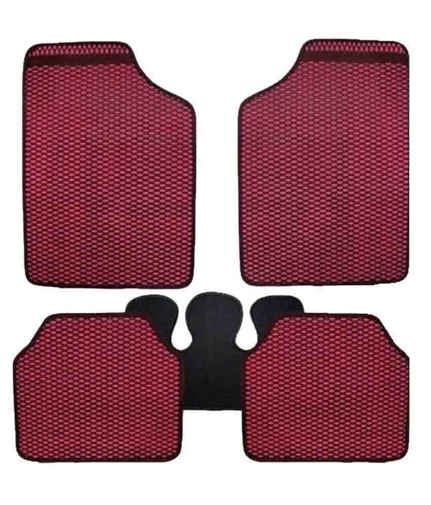 U E Red Rubber Car Floor Mat Set of 5 Buy U E Red