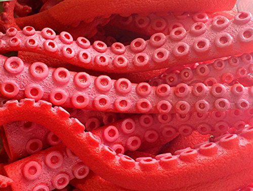 Set of Ten Rubber Finger Tentacle Squid Octopus Puppets 