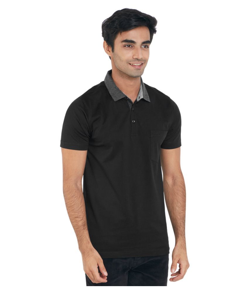 Colorplus Black Slim Fit Polo T Shirt - Buy Colorplus Black Slim Fit ...