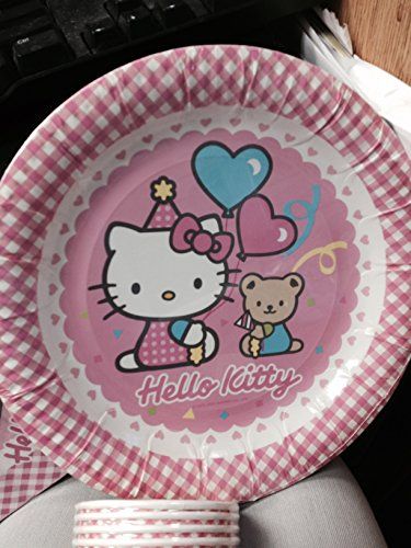 Hello Kitty Birthday Party Paper Plates 6 Count Buy Hello