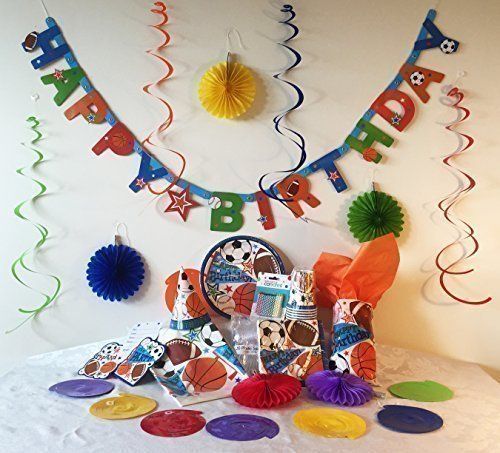 Kids Birthday Party In A Box Sports Theme Decorations And Party