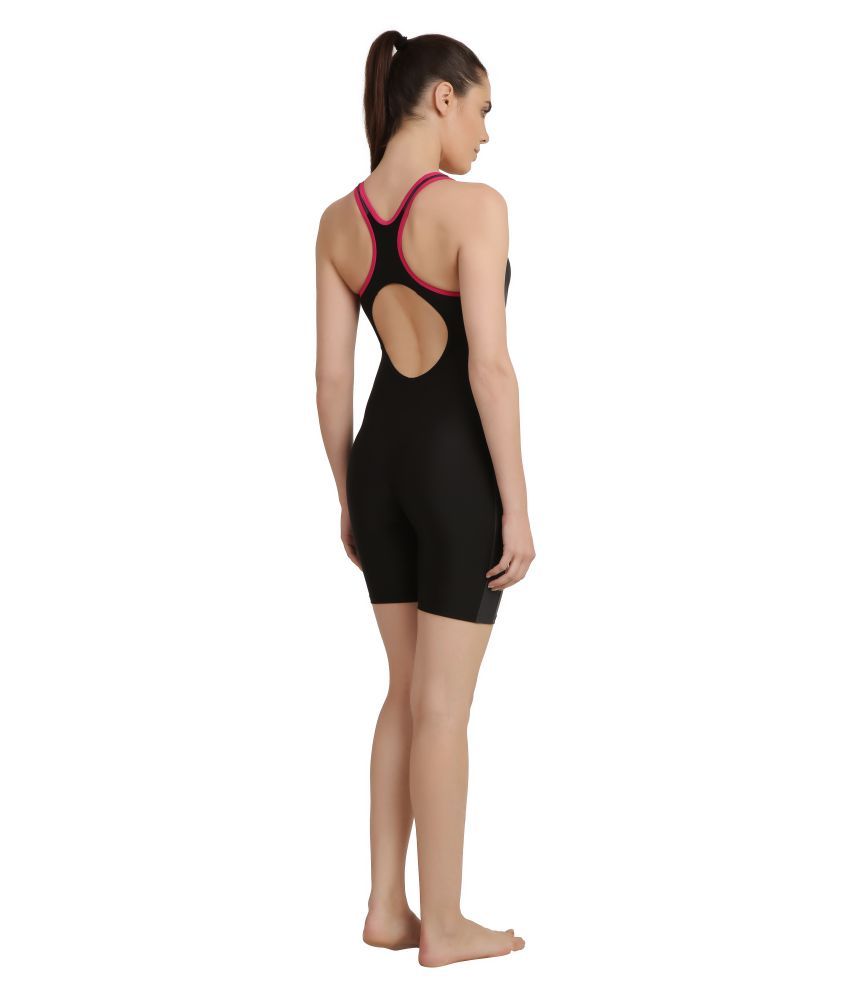 Speedo Black Polyester Blend Swimwear Swimming Costume Buy Speedo