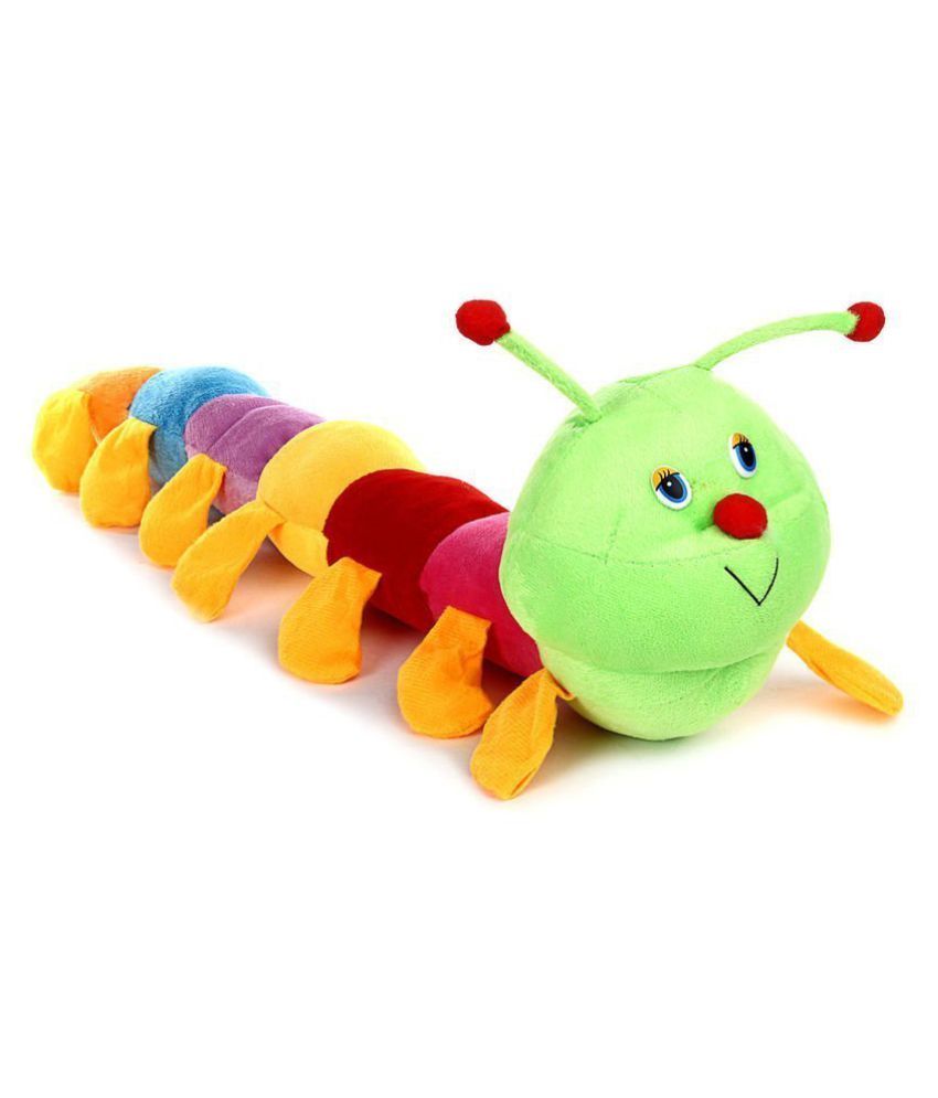 multi colored stuffed caterpillar