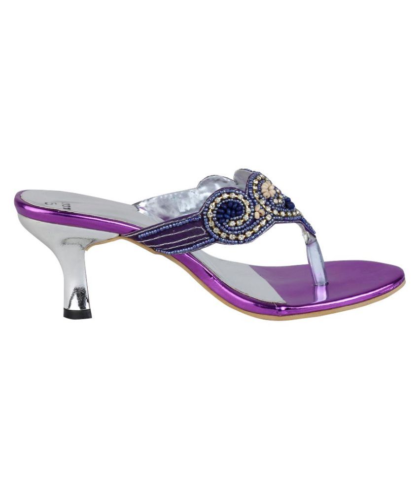 multi colored kitten heels