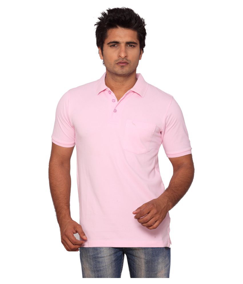 LUCFashion Pink Regular Fit Polo T Shirt - Buy LUCFashion Pink Regular ...