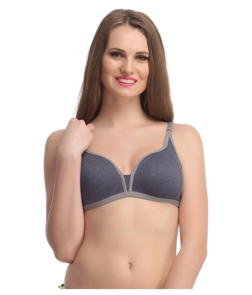     			Clovia Gray Cotton Bras