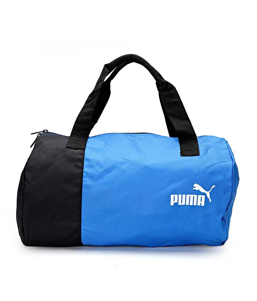 puma duffle bag blue