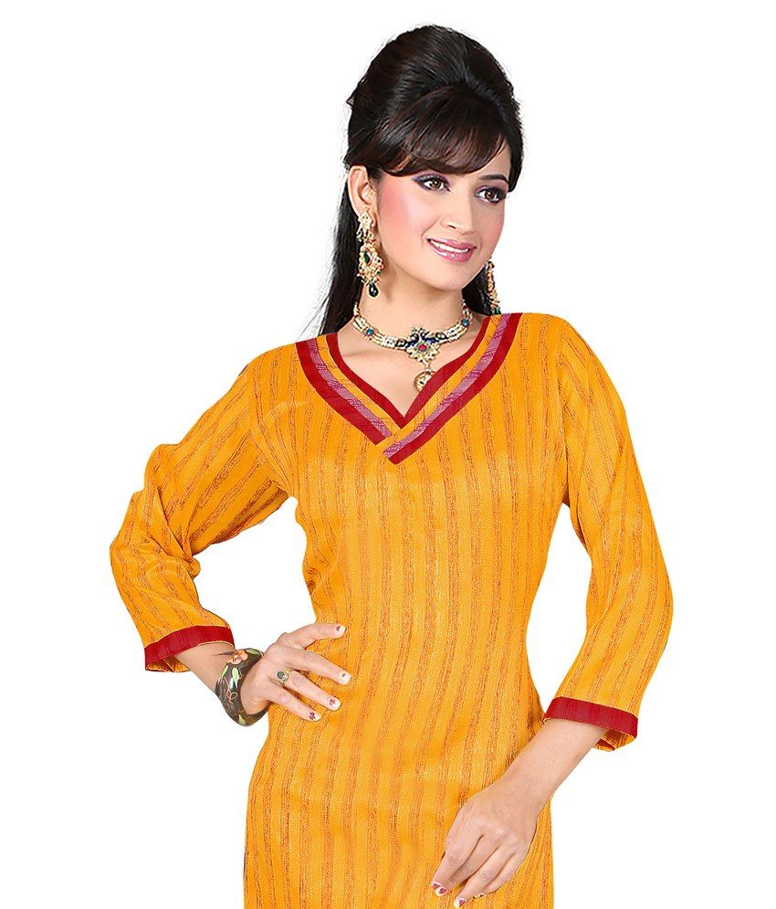 yellow kurtis online