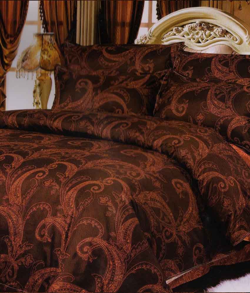 Spenio Brown Floral Cotton Comforter Buy Spenio Brown Floral