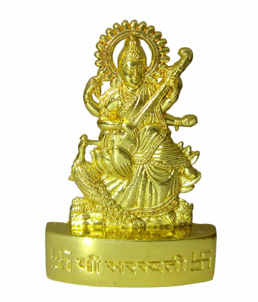    			Heaven Decor - Goddess Saraswati Metal Idol