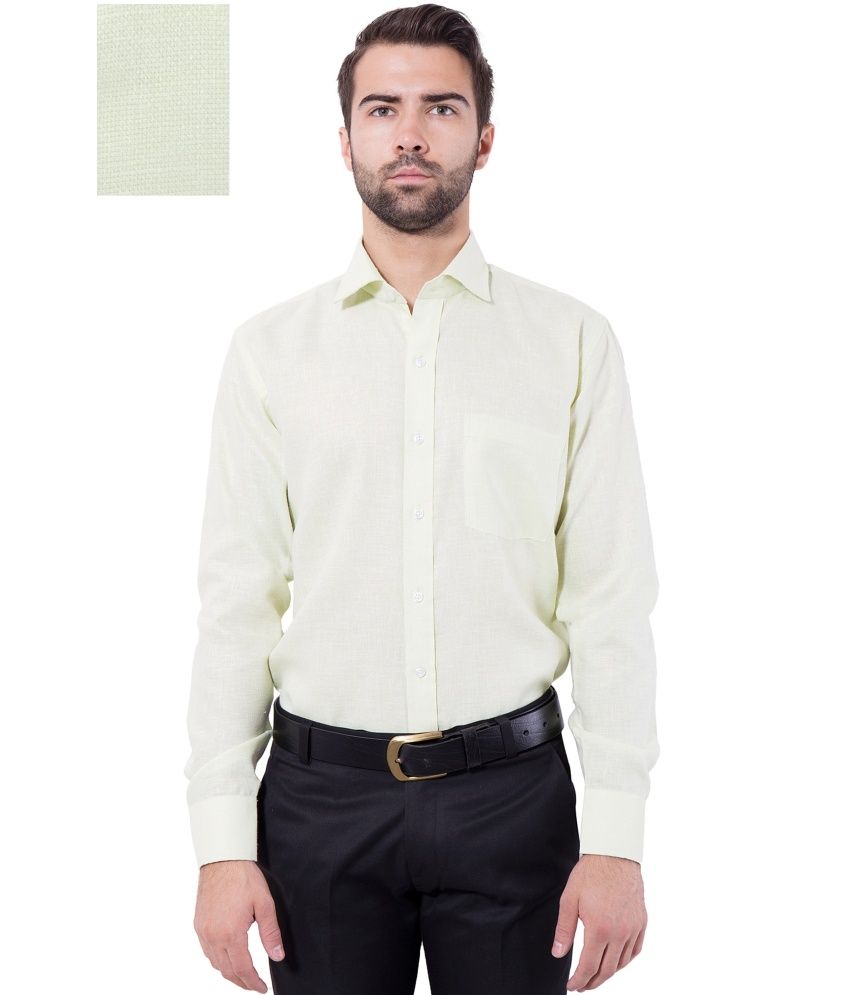 yellow formal shirt combination