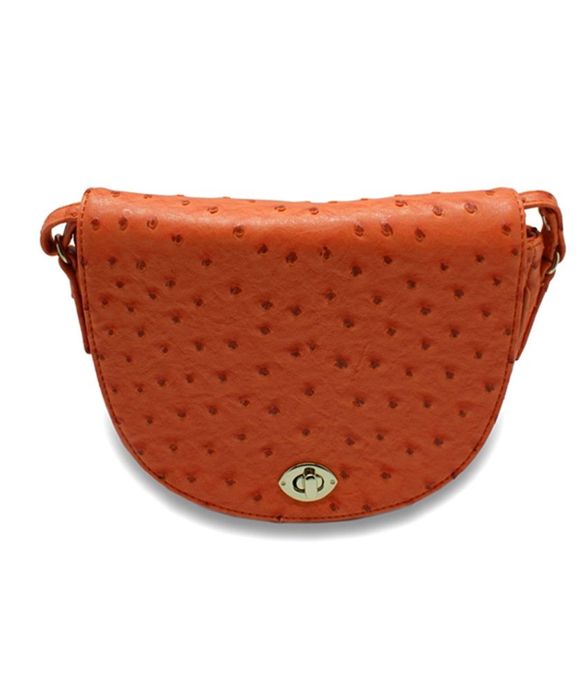Berryvelve Orange Sling Bag Buy Berryvelve Orange Sling Bag Online at