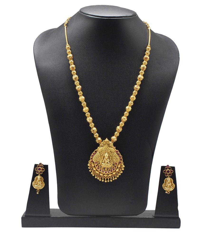 Gold covering necklace sets with price clearance
