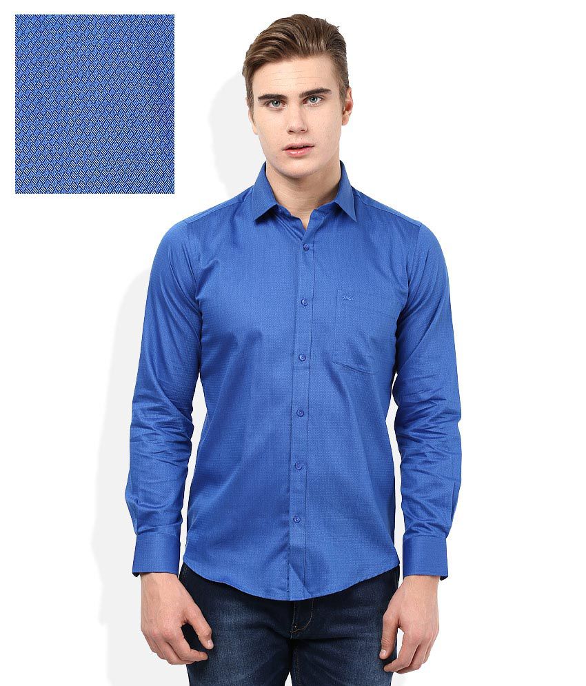 Monte Carlo Blue Solid Shirt - Buy Monte Carlo Blue Solid Shirt Online ...