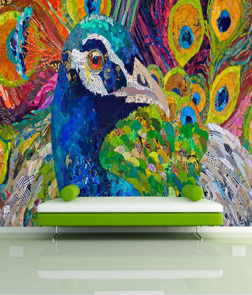 FineArts Digitally Printed Wallpaper - Peacock Art: Buy FineArts Digitally  Printed Wallpaper - Peacock Art at Best Price in India on Snapdeal