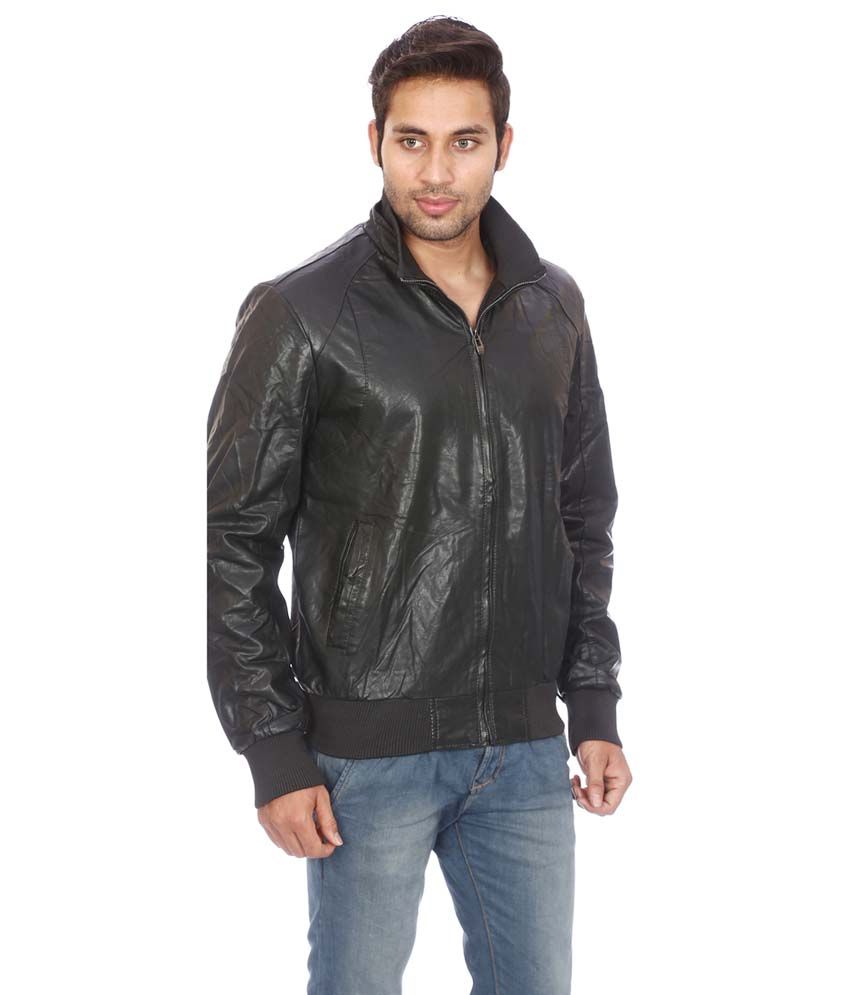 Dayangshayu Black Full Sleeve Leather Winter Jacket - Buy Dayangshayu ...