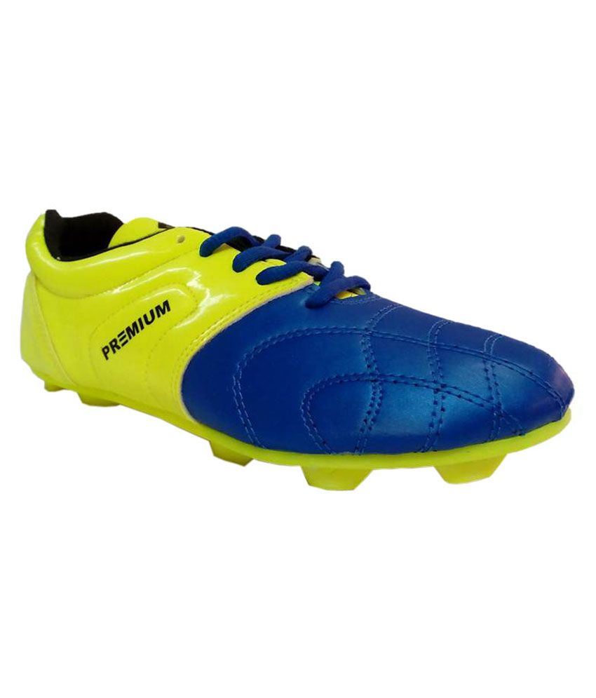 Marex Blue and Yellow Football Sports Shoes - Buy Marex Blue and Yellow ...