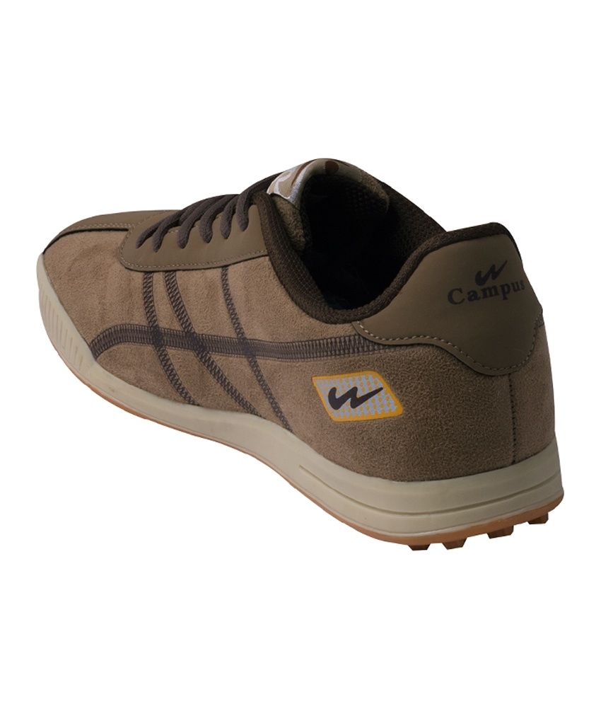 campus discovery beige running shoes