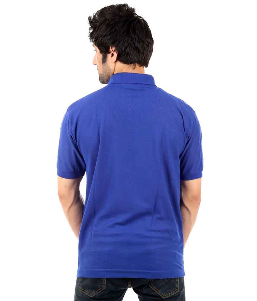 Ganpati Enterprises Blue Half Solids Polo T Shirt - Buy Ganpati ...