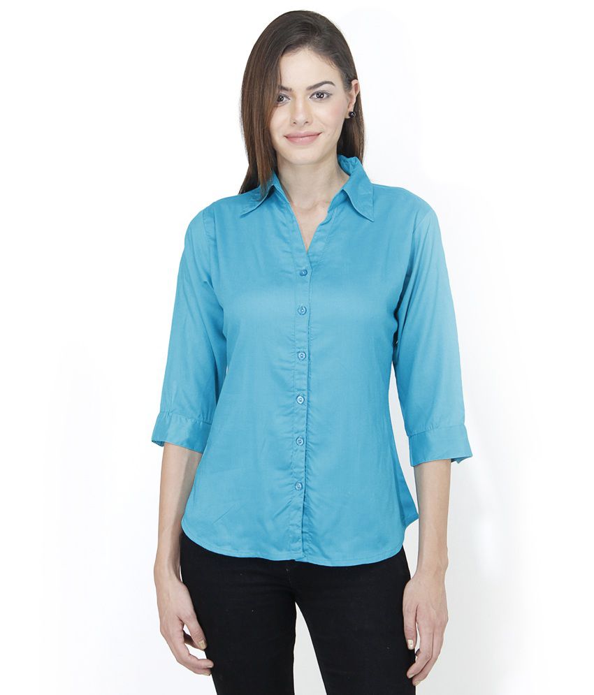Buy Mayra Green Rayon Shirts Online at Best Prices in India - Snapdeal