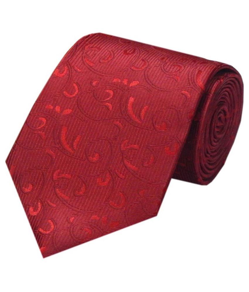 Navaksha Maroon Formal Necktie: Buy Online at Low Price in India - Snapdeal