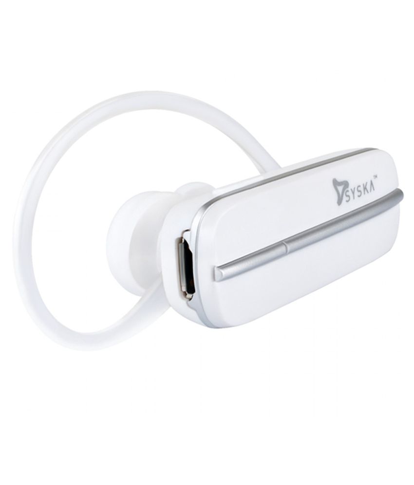     			Syska BH702 Wireless Bluetooth Headset With Mic-White