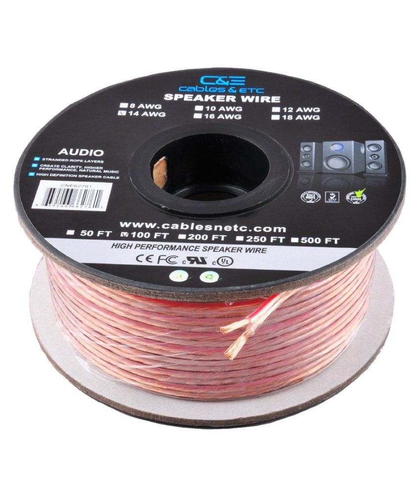     			C&E CNE62270 100-Feet 12AWG Enhanced Loud Oxygen-Free Copper Speaker Wire Cable