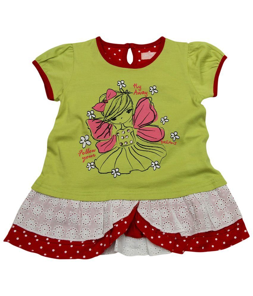 red and green frock