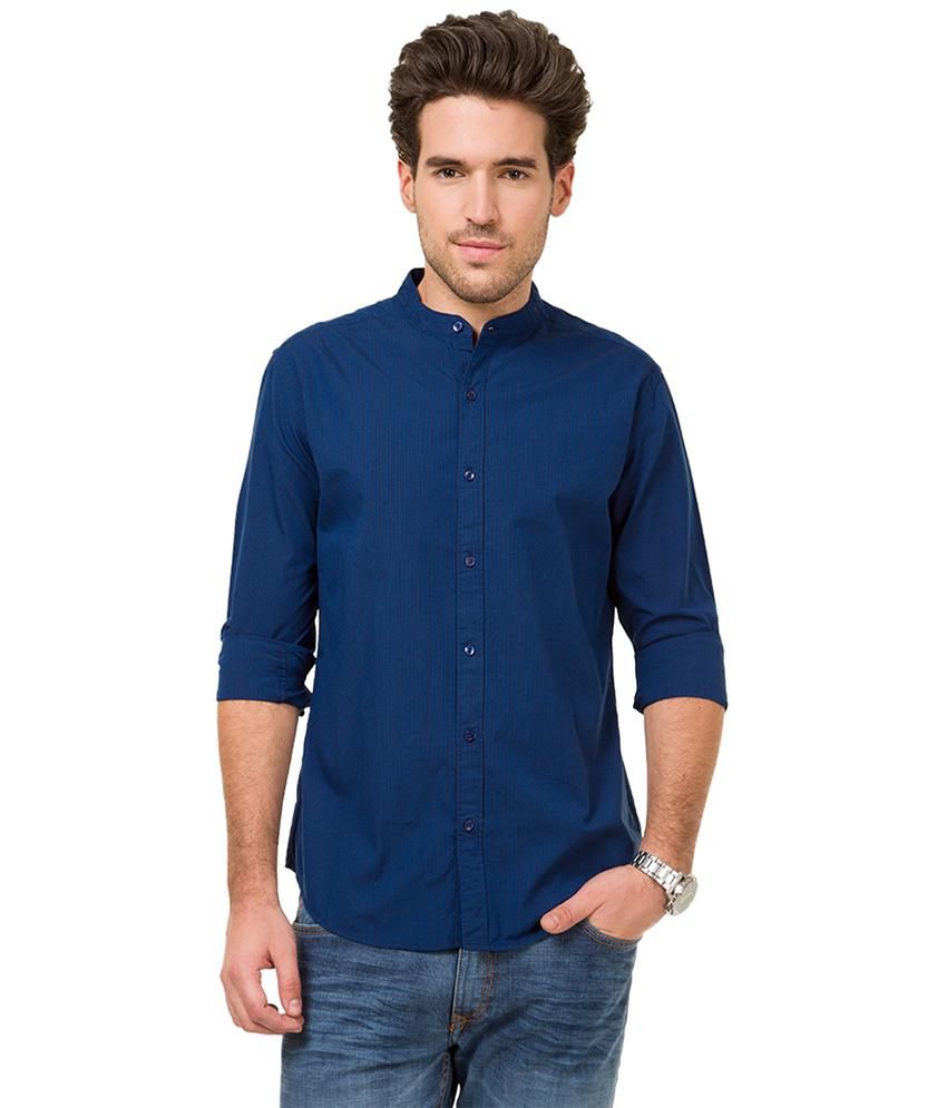 Mode Manor Blue Casual Shirt - Buy Mode Manor Blue Casual Shirt Online ...