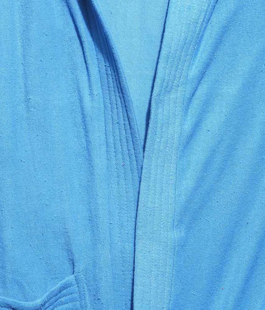 Sand Dune Blue Bathrobes For Women Buy Sand Dune Blue Bathrobes For