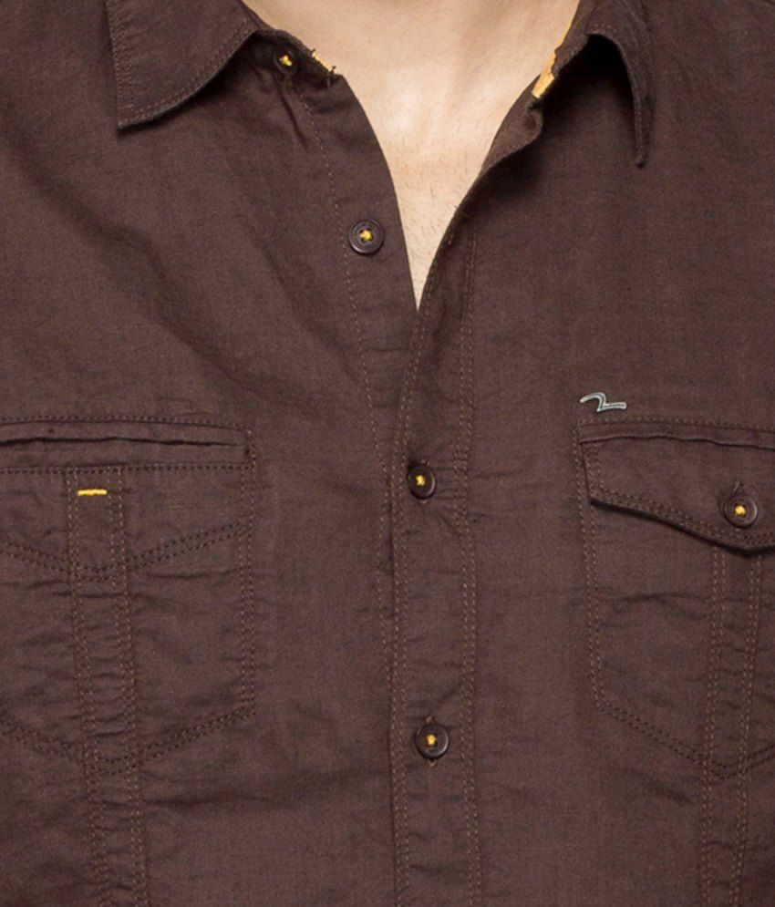 Spykar Brown Casual Shirt - Buy Spykar 