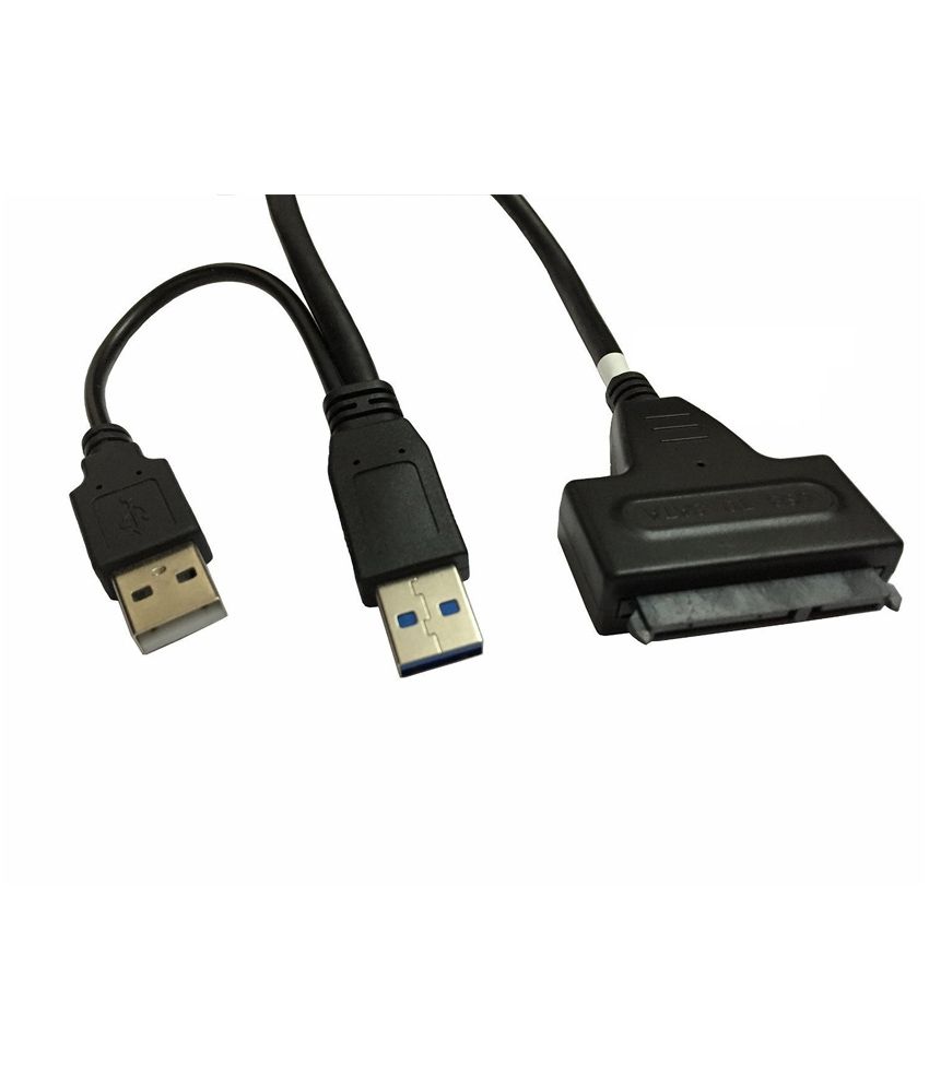 Iconnect World USB 2.0 To 2.5 Inch Sata 22p Hard Drive Adapter Cable