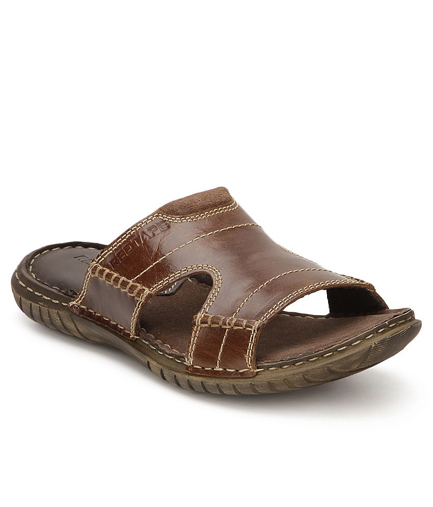 redtape slippers leather