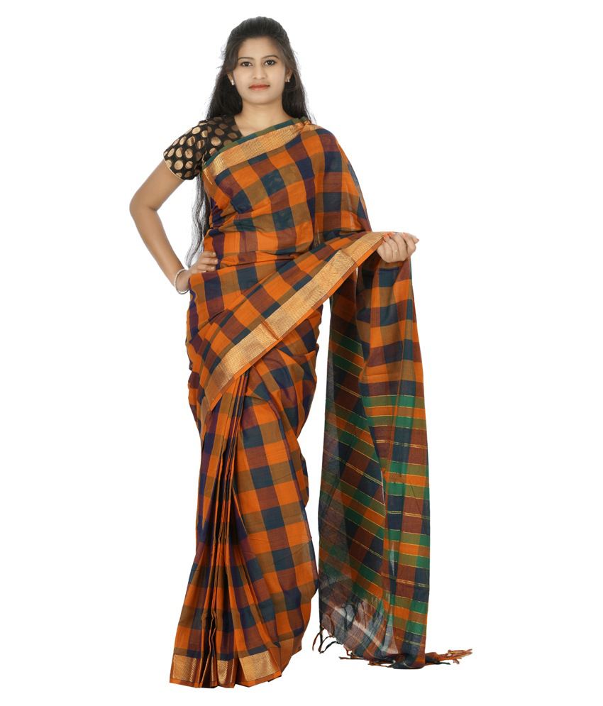 Devi Handlooms Multi Cotton Saree